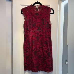 Forever21 lace dress burgundy